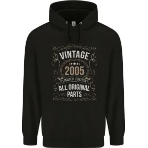 19th Birthday Limited Edition 2005 Mens 80% Cotton Hoodie