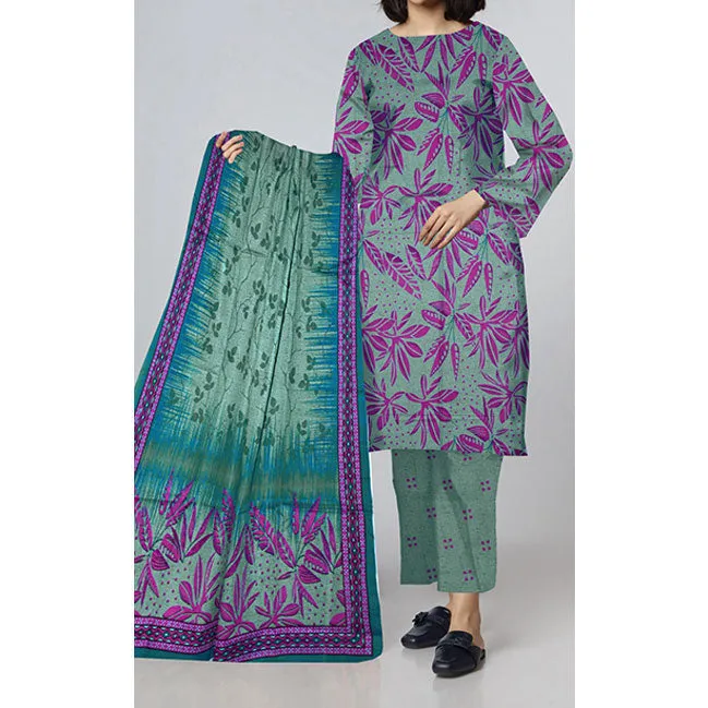 3PC- Unstitched Digital Printed Lawn Suit PS4638