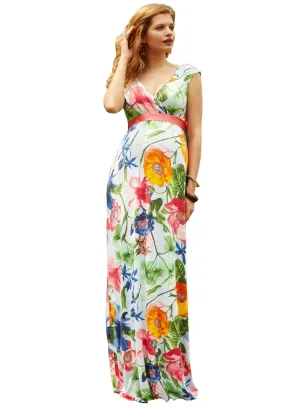 Alana Maternity  Maxi Dress - Hawaiian Breeze