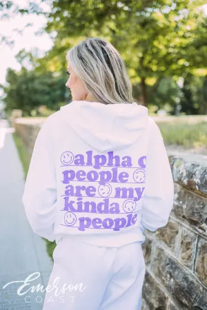 Alpha Omicron Pi PR Alpha O People Hoodie Jogger Set