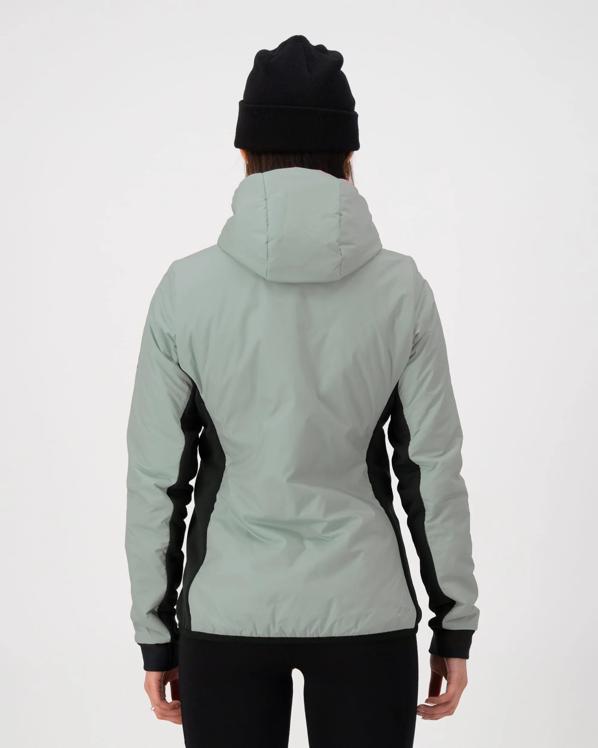 Arete Merino Insulated Hooded Jacket - Eucalyptus