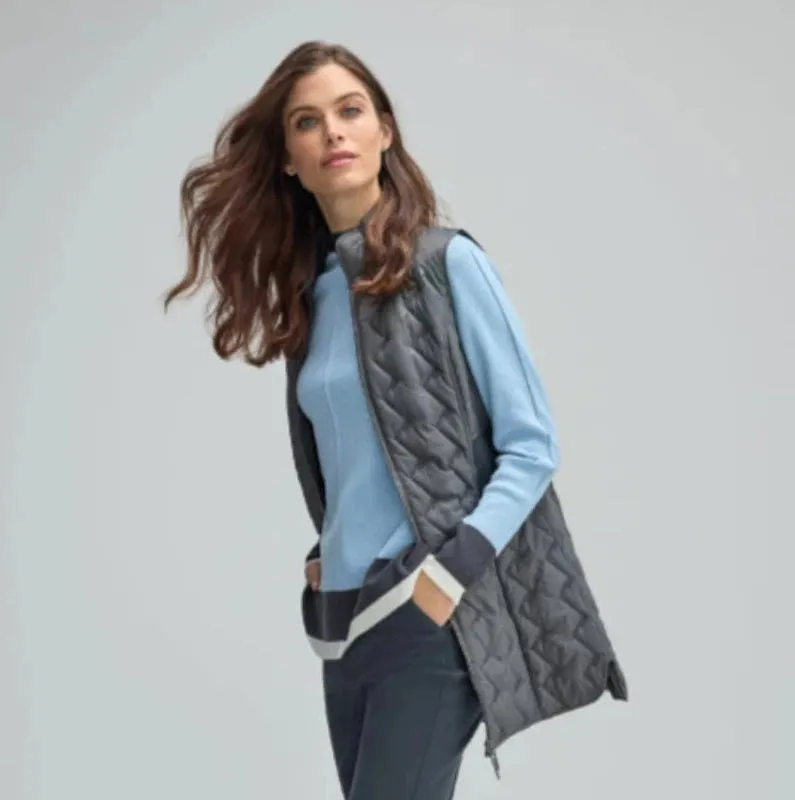 Atelier by Lyse Spenard Quilted Vest - Titanium