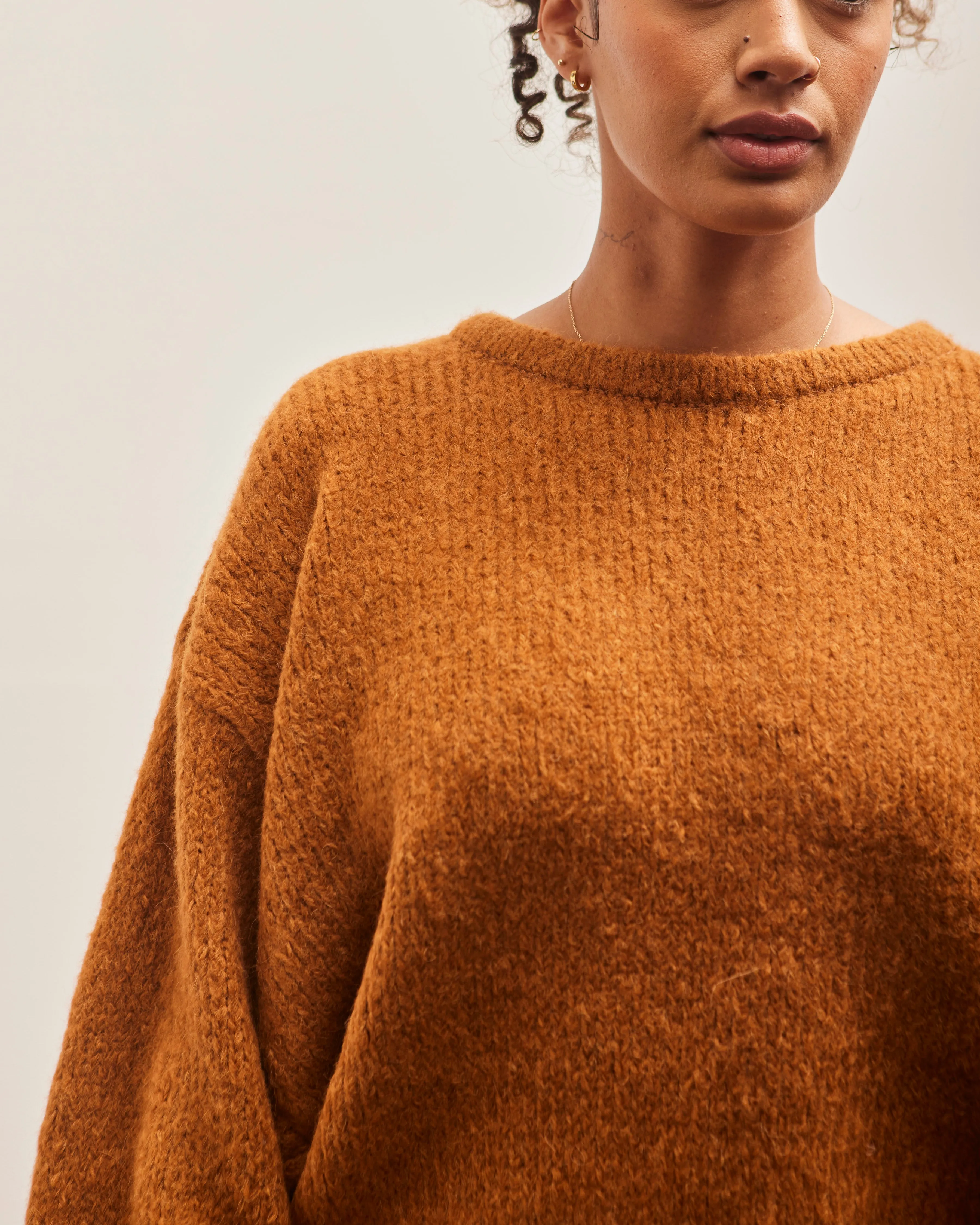 Atelier Delphine Balloon Sleeve Sweater, Honey