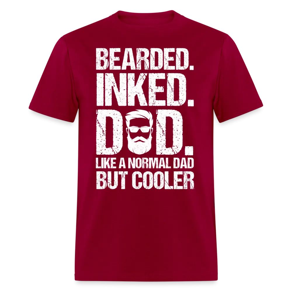 Bearded Inked Dad T-Shirt (Tattoo Dad Tee)