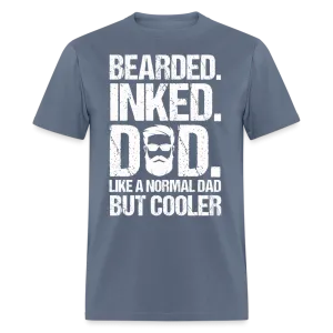 Bearded Inked Dad T-Shirt (Tattoo Dad Tee)