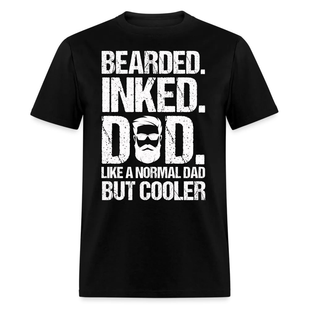 Bearded Inked Dad T-Shirt (Tattoo Dad Tee)