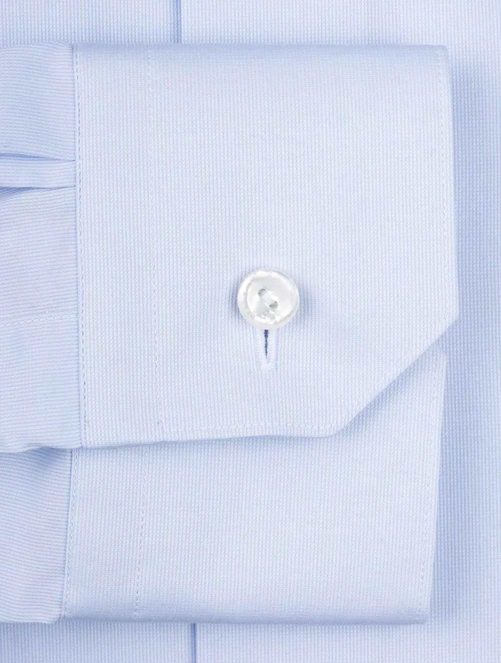 Blue Fine Pique Contemporary Fit Shirt