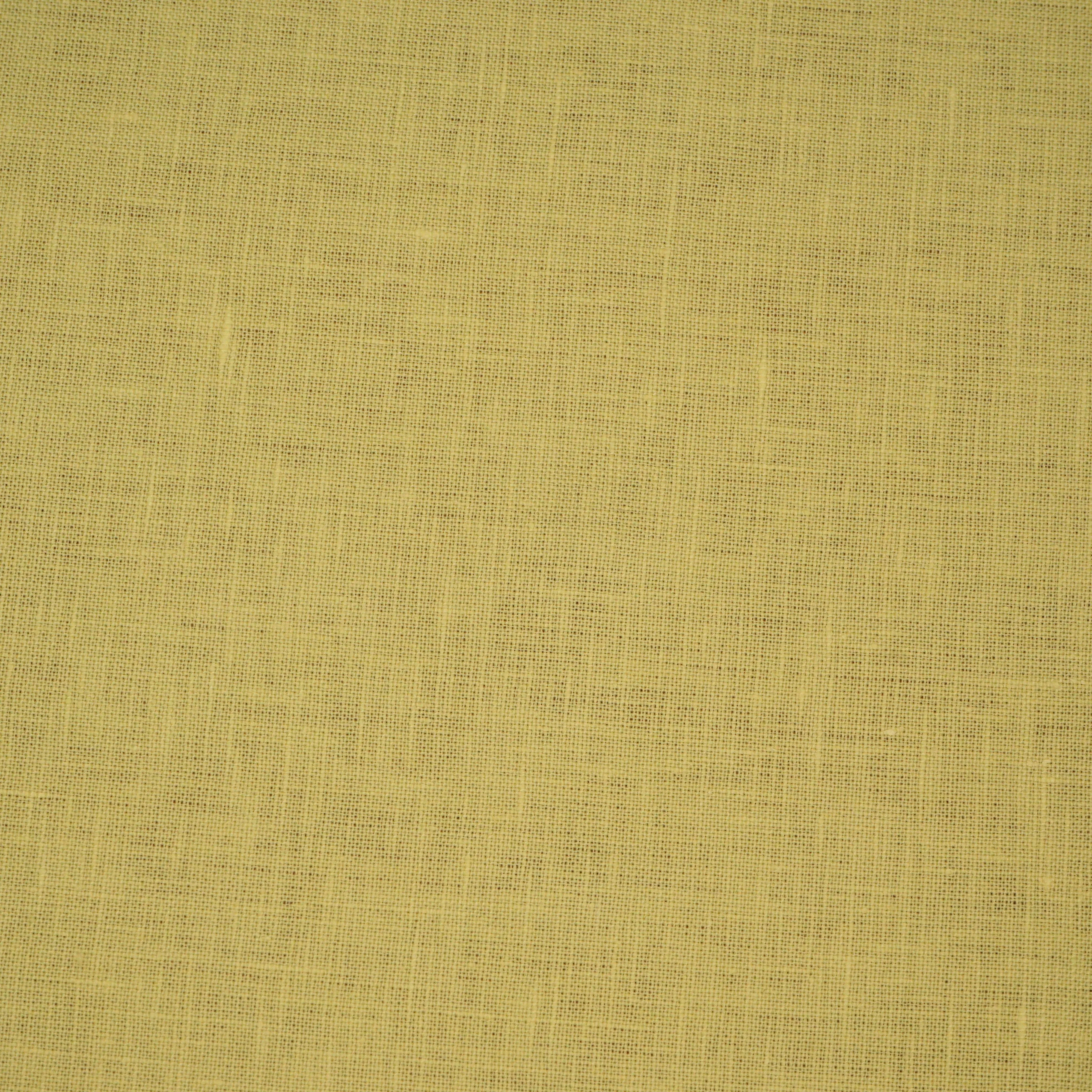 Canary Yellow Nevada Solid Italian Linen Fabric Textile