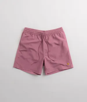 Carhartt Chase Swim Trunks - Magenta / Gold