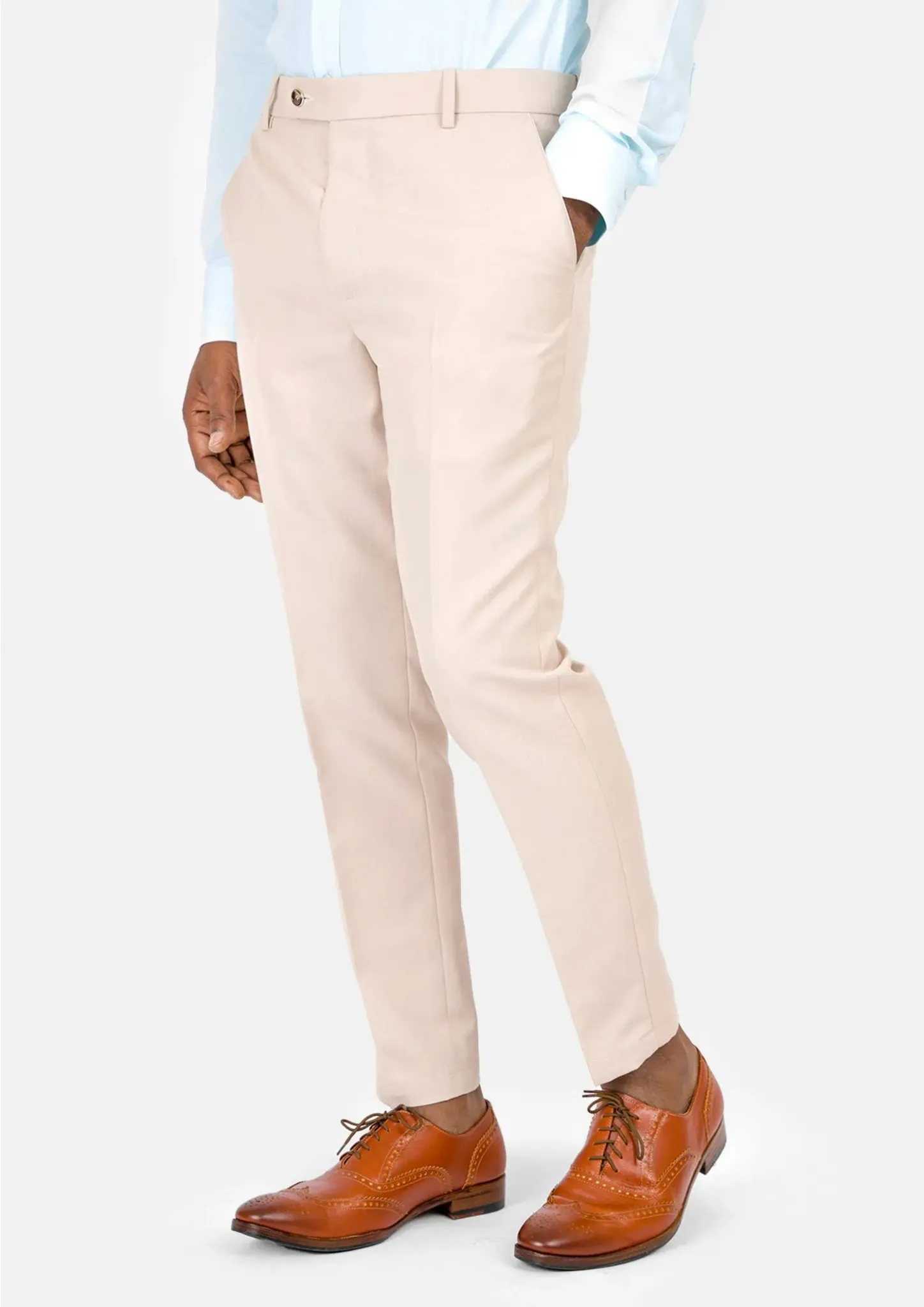 Champagne Cotton Chino Pants