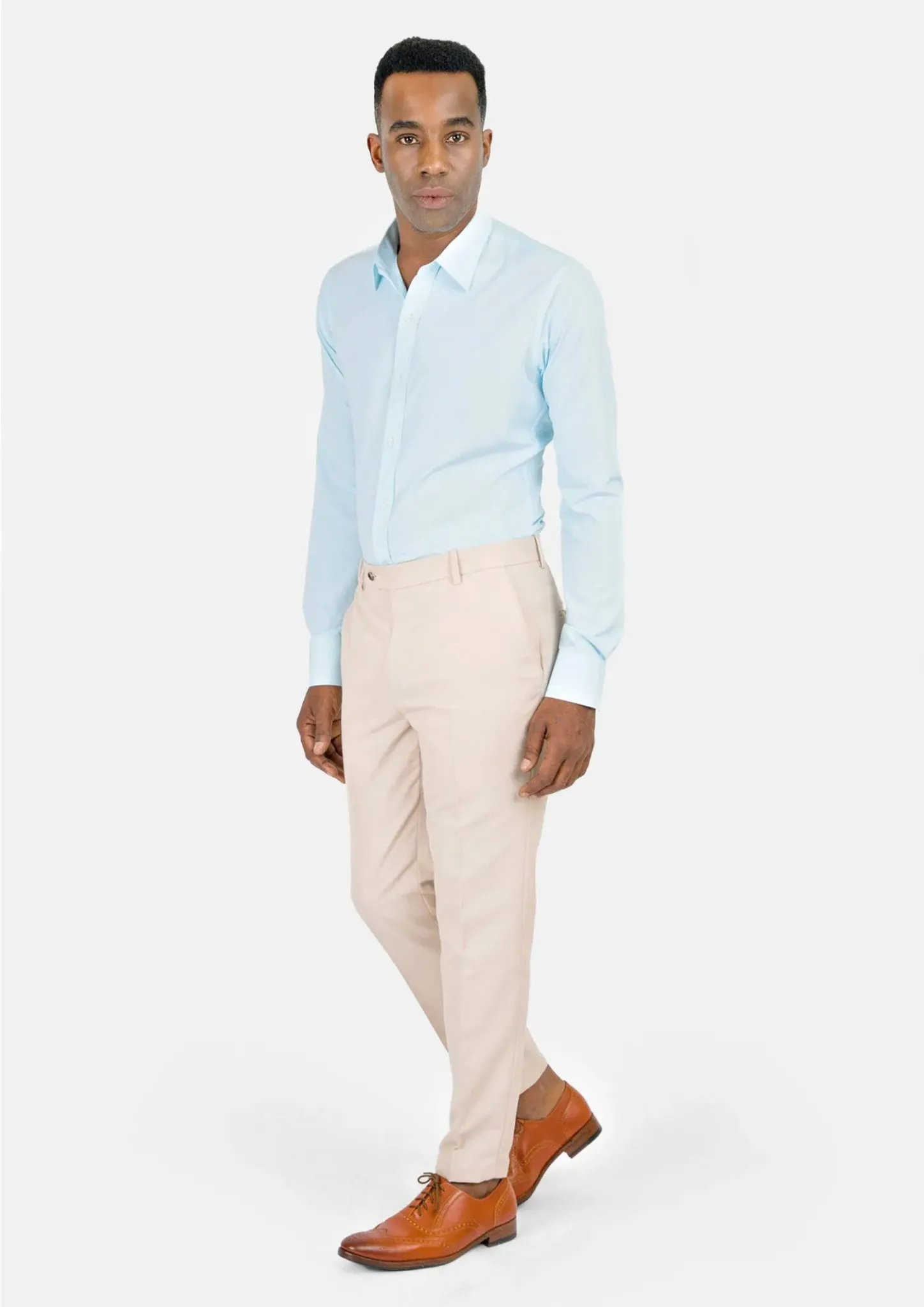 Champagne Cotton Chino Pants