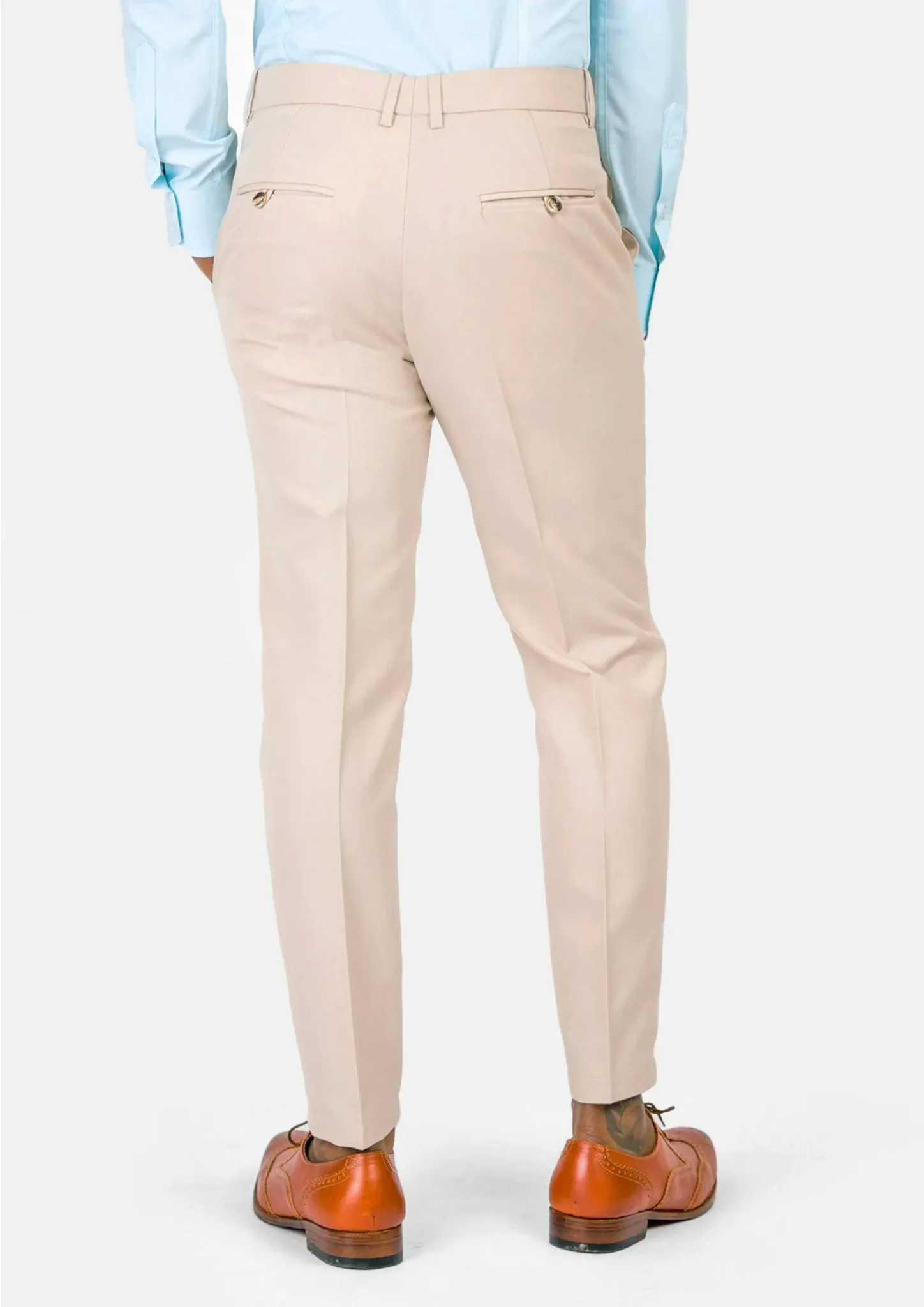 Champagne Cotton Chino Pants