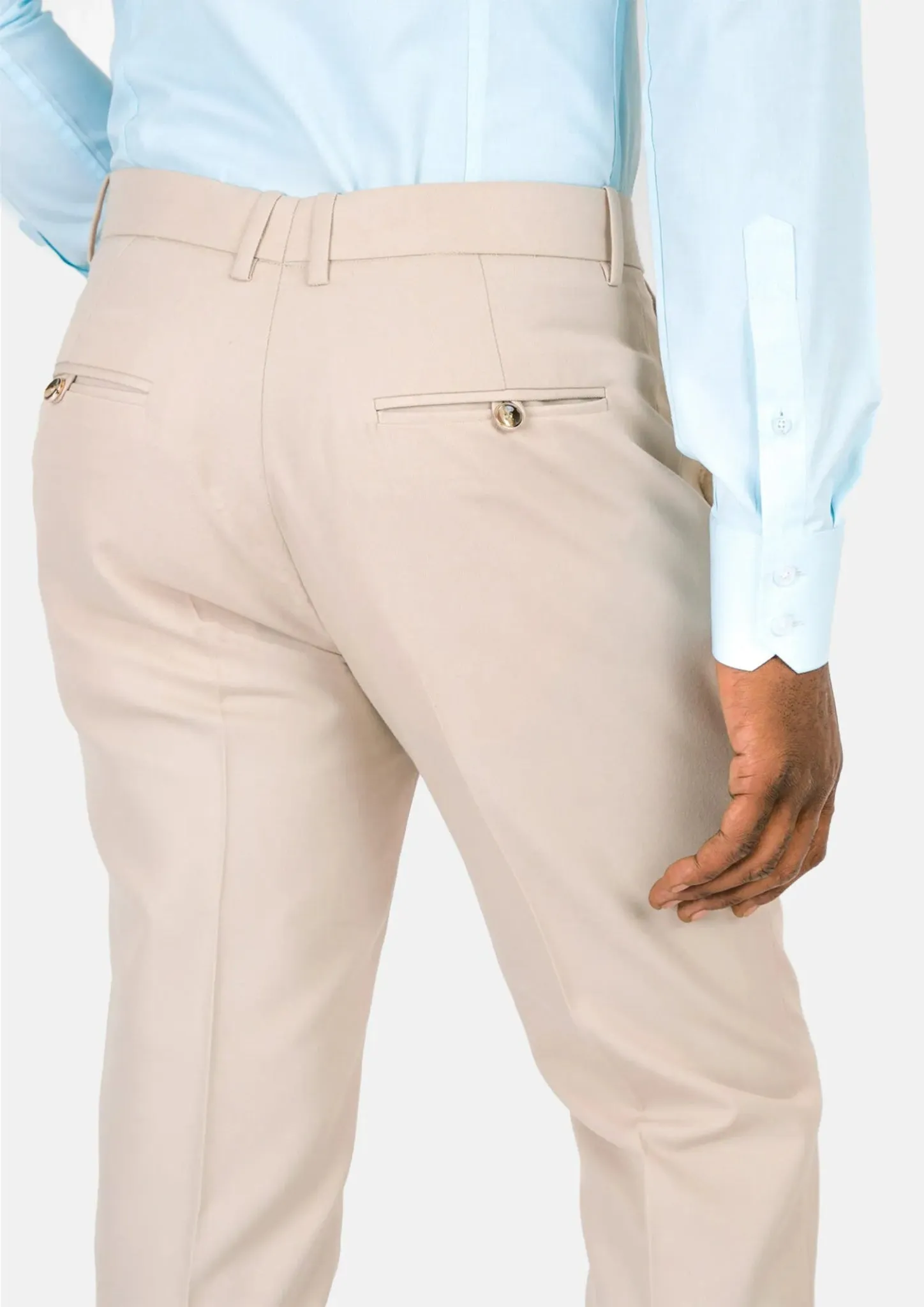 Champagne Cotton Chino Pants