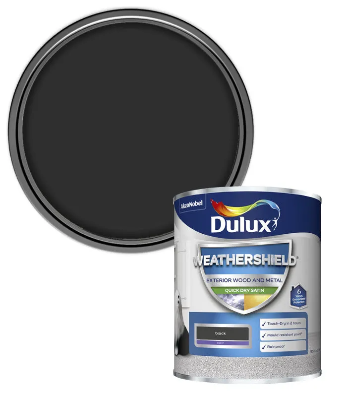 Dulux Weathershield Quick Dry Satin Paint - Wood and Metal