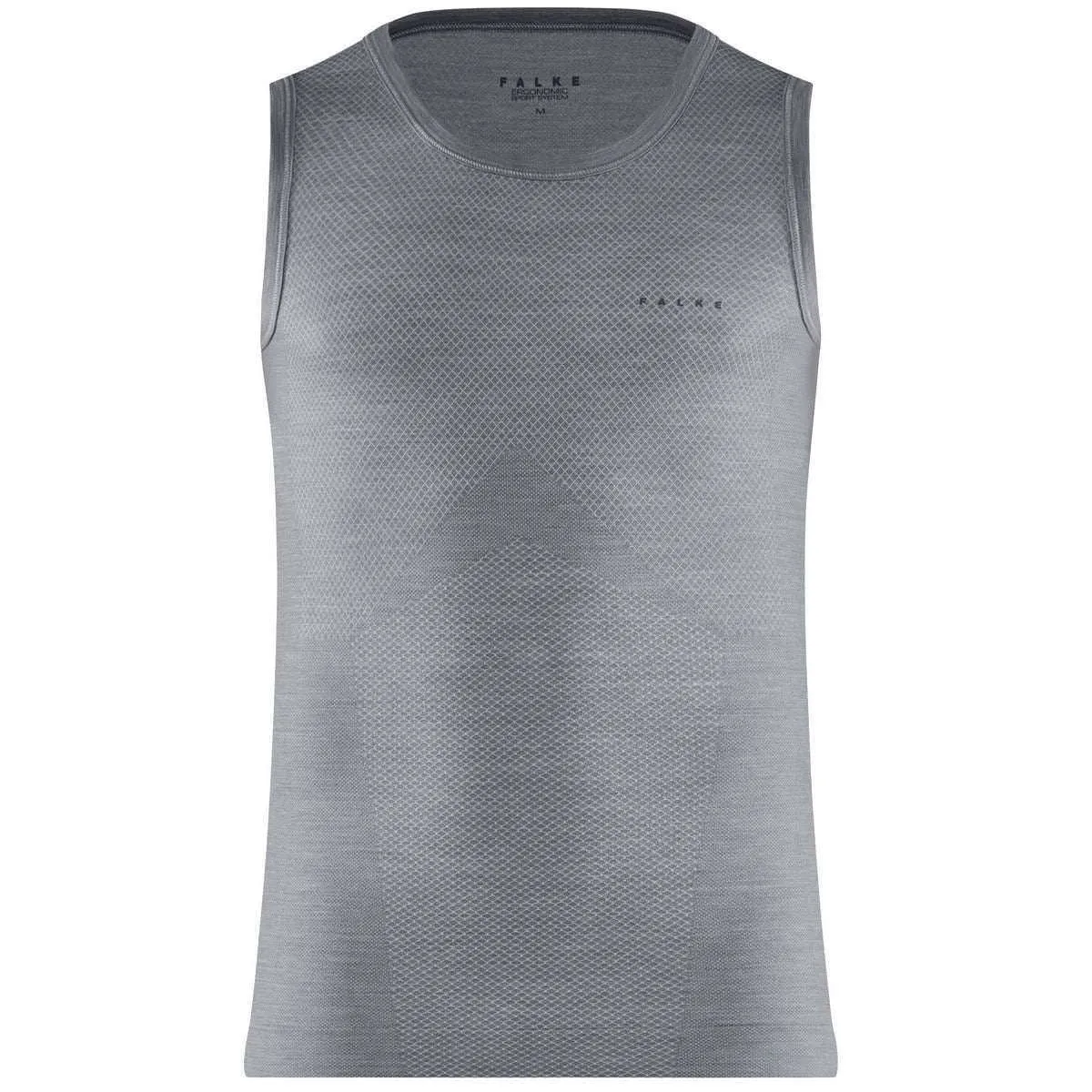 Falke Wool Tech Light Sports Singlet Vest - Grey Heather