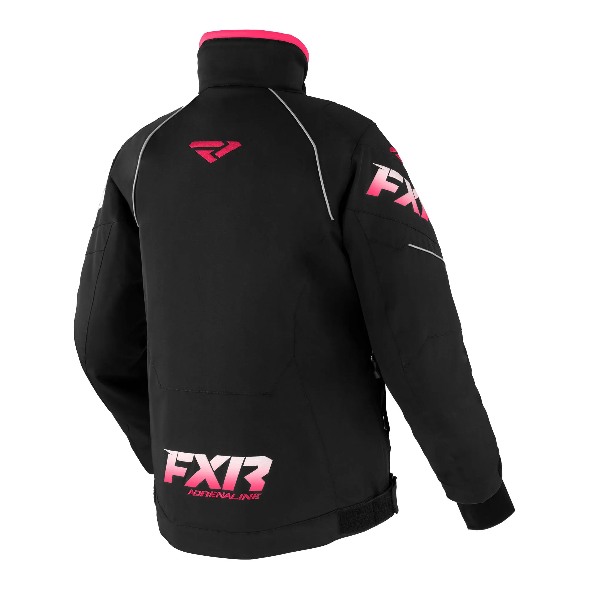 FXR Adrenaline Snowmobile Jacket Black/Fuchsia Fade