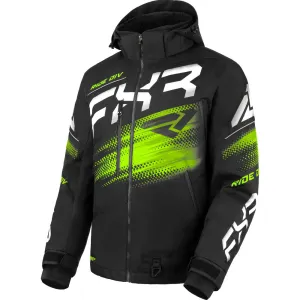 FXR Boost FX 2-in-1 Snowmobile Jacket Black/Lime