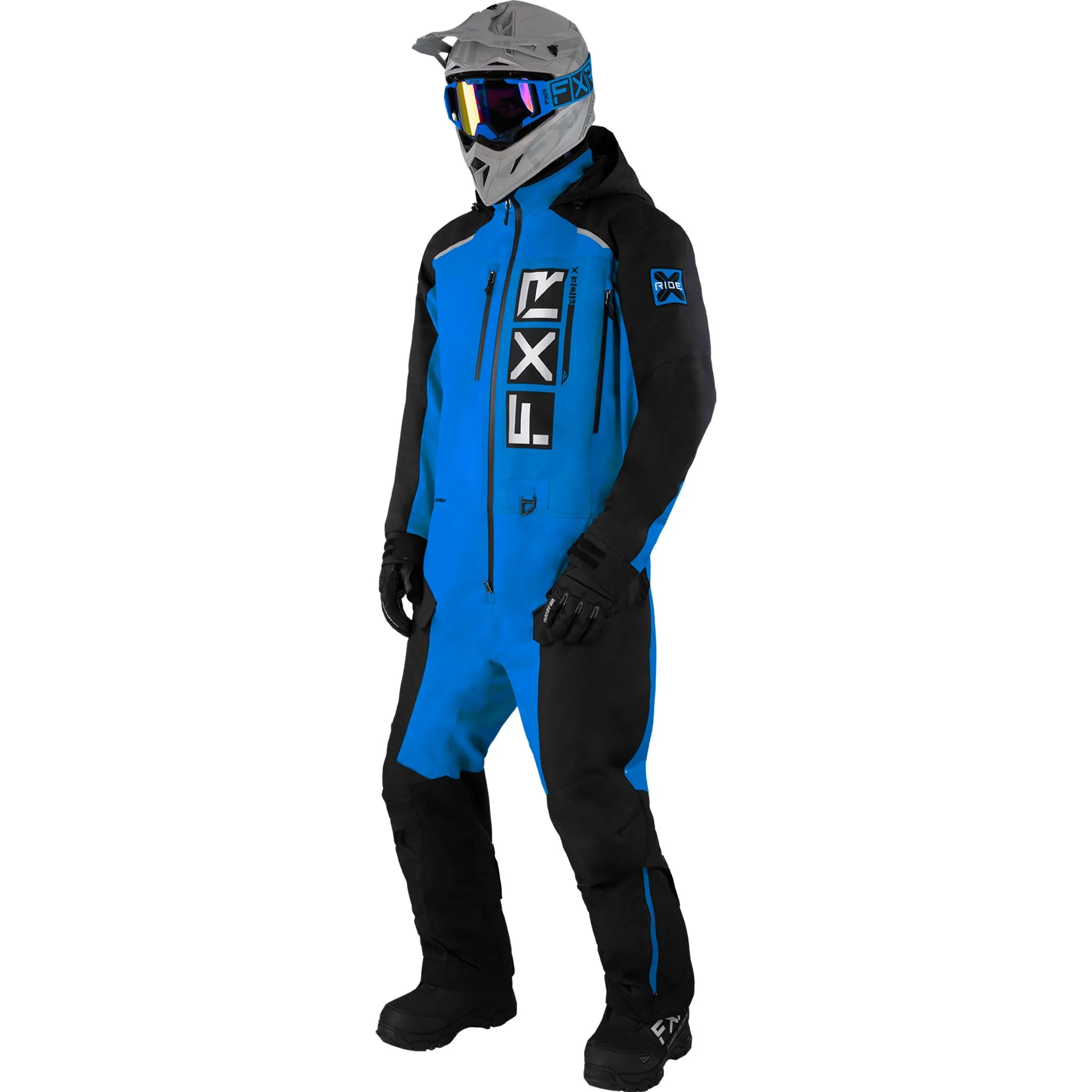 FXR Mens Recruit F.A.S.T. Insulated Monosuit Black/Blue