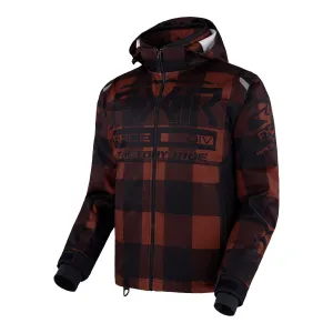 FXR RRX Snowmobile Jacket Rust Plaid/Black Red