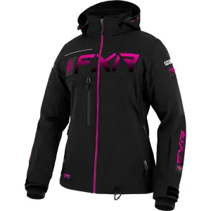 FXR Womens Ranger Snowmobile Jacket Black/Fuchsia Fade