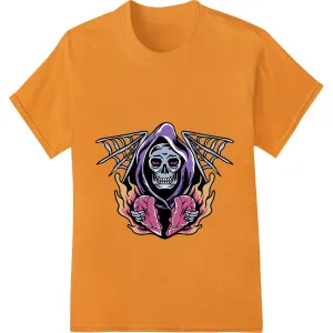 Haunting Skeleton Skull DTF Print for Halloween Apparel