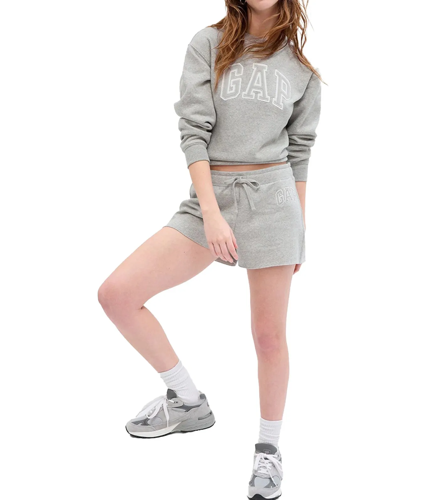 Logo Fleece Shorts Light Heather Gray