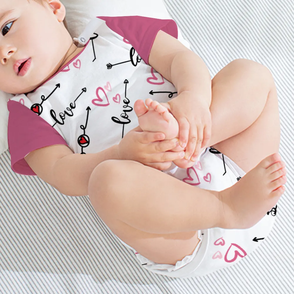 Love in Motion Baby's Short Sleeve Romper