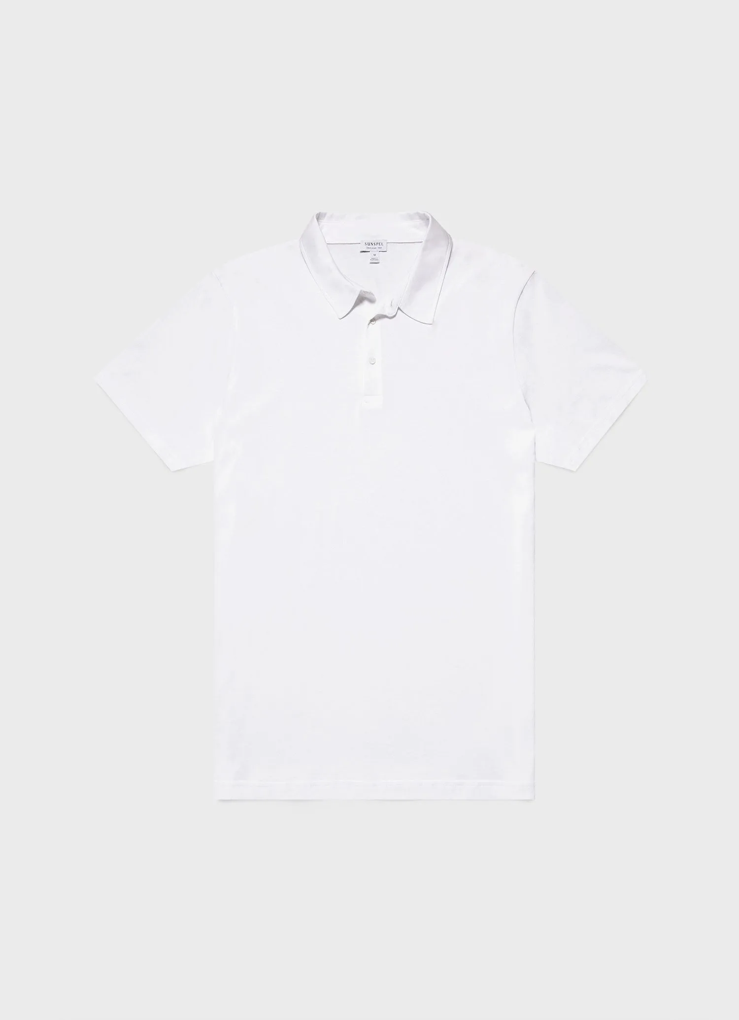 Men's Jersey Classic Polo Shirt in White