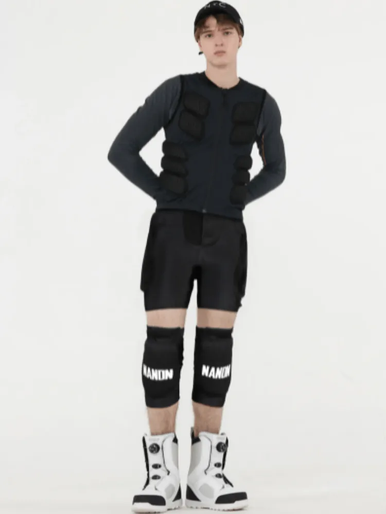 Nandn Unisex Tri-Flex Shorts & Knee Pads Set