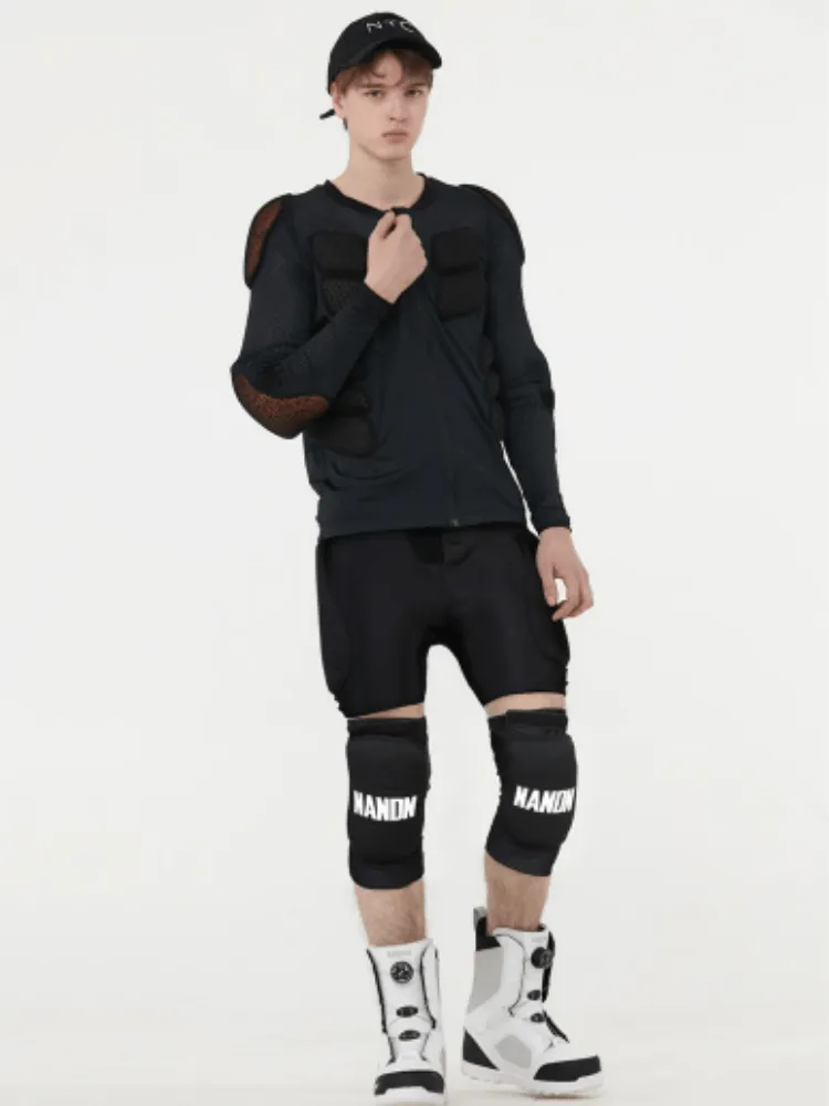 Nandn Unisex Tri-Flex Shorts & Knee Pads Set