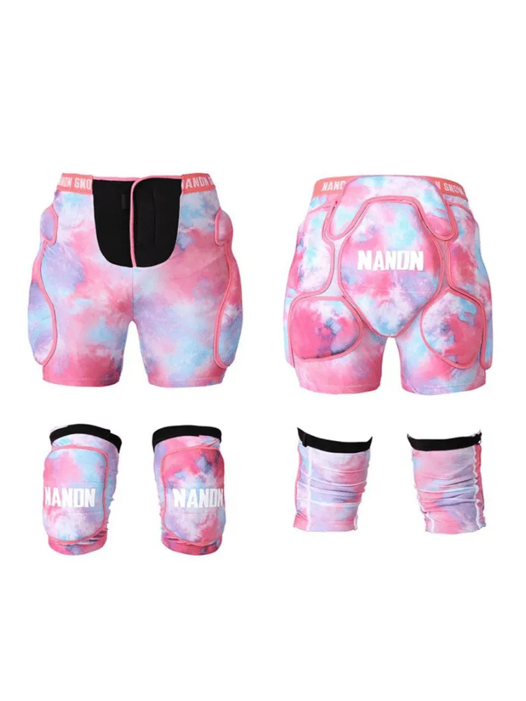 Nandn Unisex Tri-Flex Shorts & Knee Pads Set