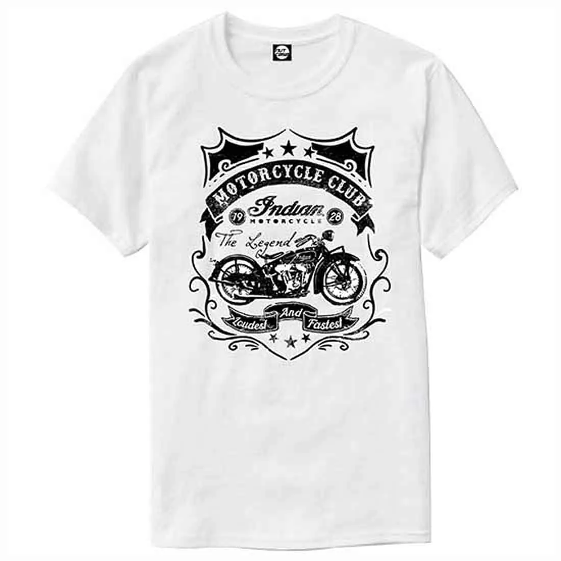 Nutcase Designer Round Neck Men's T-Shirt Wrinkle-Free Poly Cotton Tees - Motorcycle Club