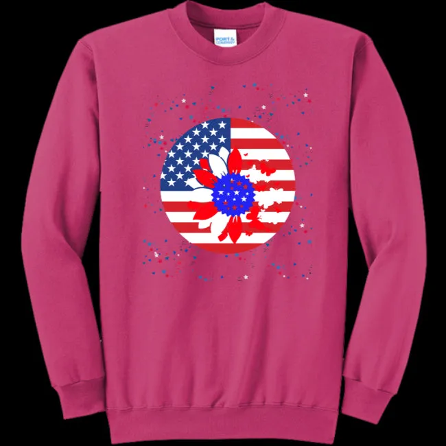 Petal Flag Women's Crewneck Sweatshirt - Ships from The US