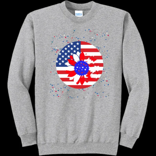 Petal Flag Women's Crewneck Sweatshirt - Ships from The US