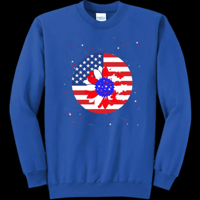 Petal Flag Women's Crewneck Sweatshirt - Ships from The US