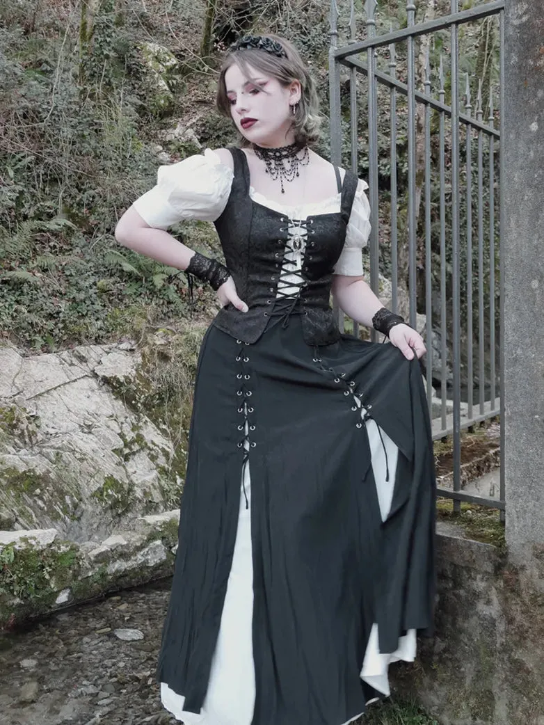 Pirate Renaissance Lace up Corset Vest Bodice