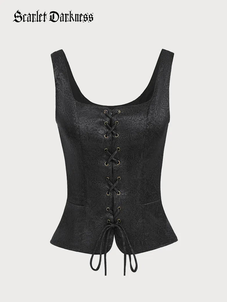 Pirate Renaissance Lace up Corset Vest Bodice