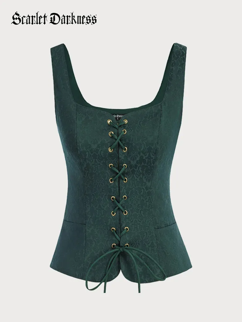 Pirate Renaissance Lace up Corset Vest Bodice