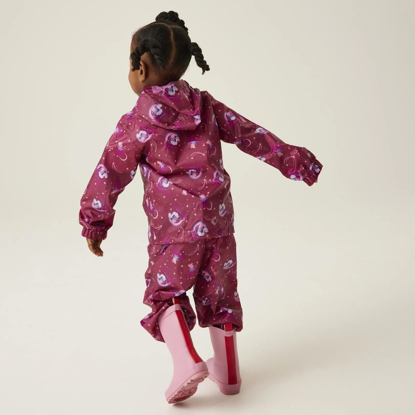 Regatta Kids Peppa Pig Waterproof Pack-It Zip Up Jacket