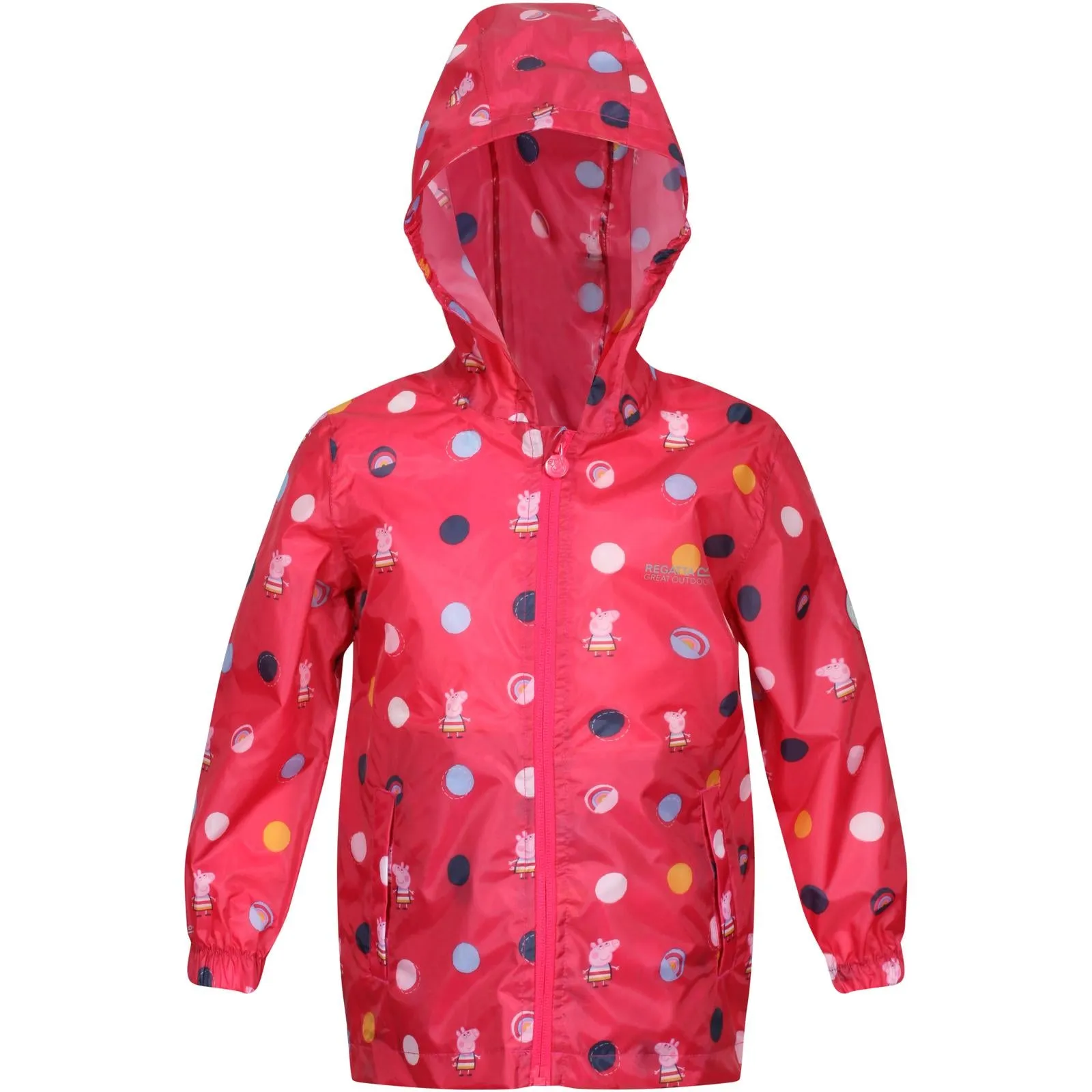 Regatta Kids Peppa Pig Waterproof Pack-It Zip Up Jacket