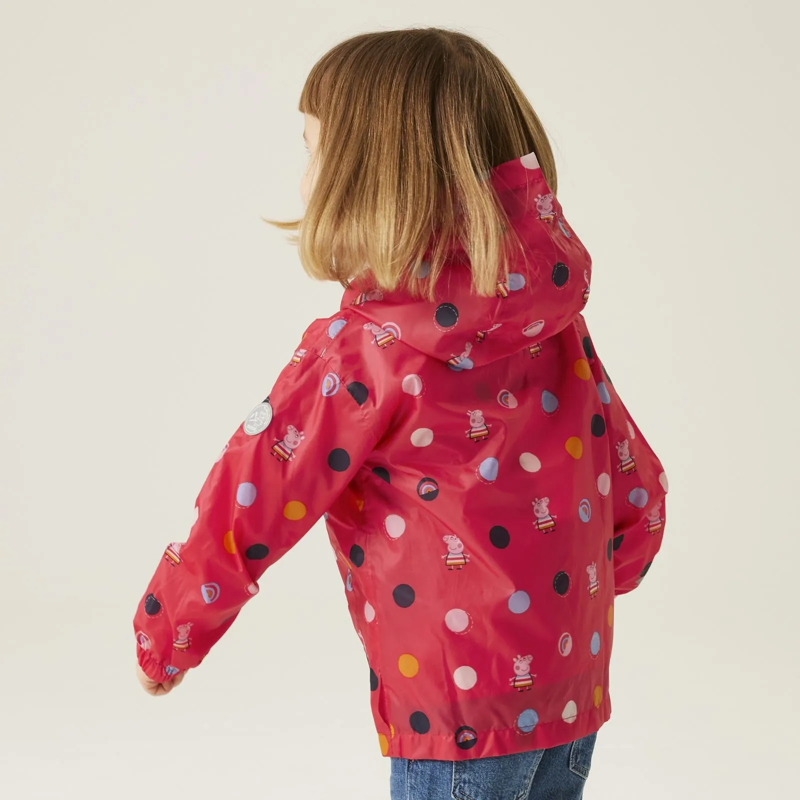 Regatta Kids Peppa Pig Waterproof Pack-It Zip Up Jacket