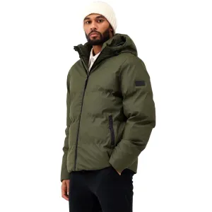 Regatta Mens Saltern Quilted Hooded Water Repellent Jacket - Dark Khaki