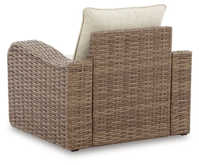 Sandy Bloom Lounge Chair with Cushion