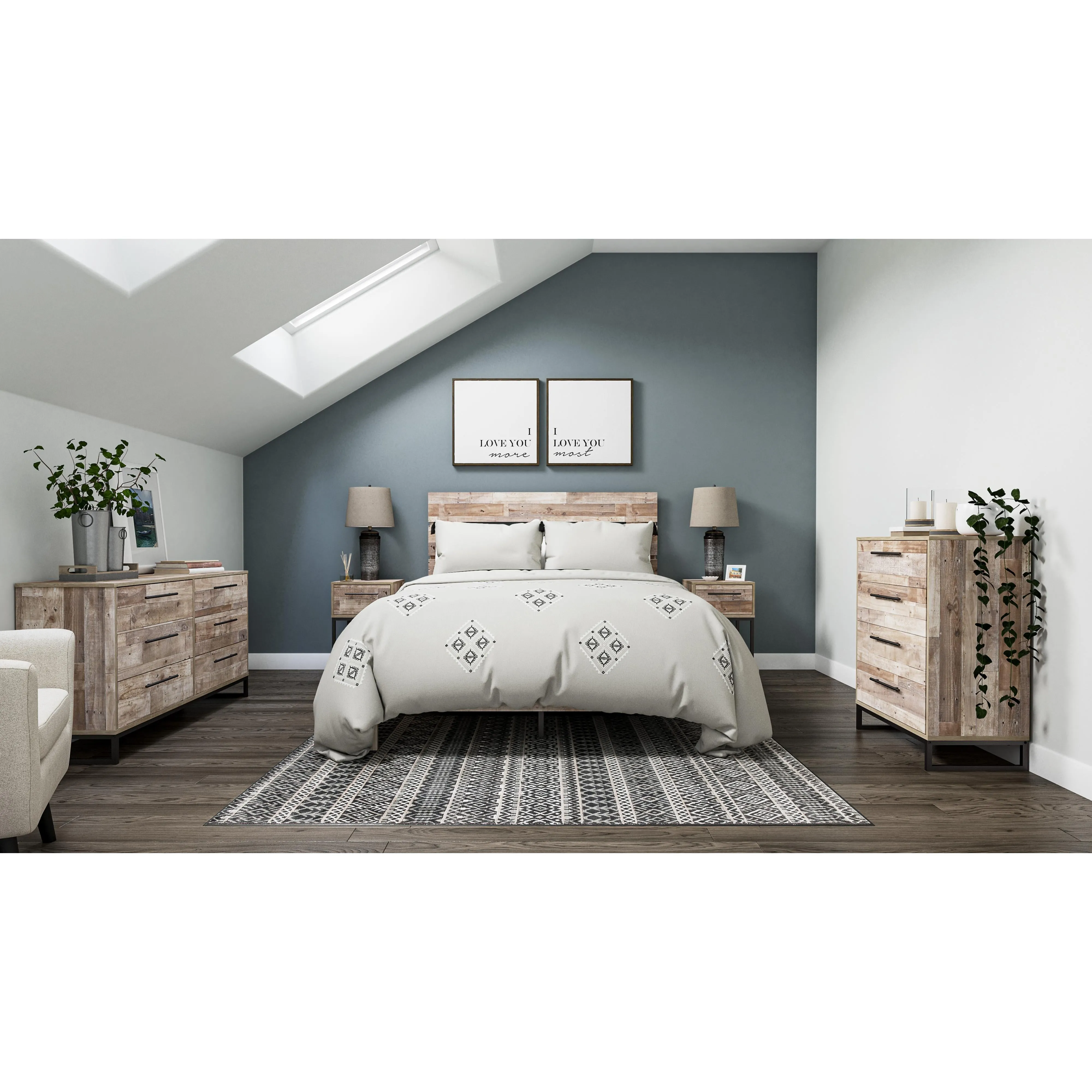 Signature Design by Ashley Neilsville Queen Panel Bed EB2320-157/EB2320-113