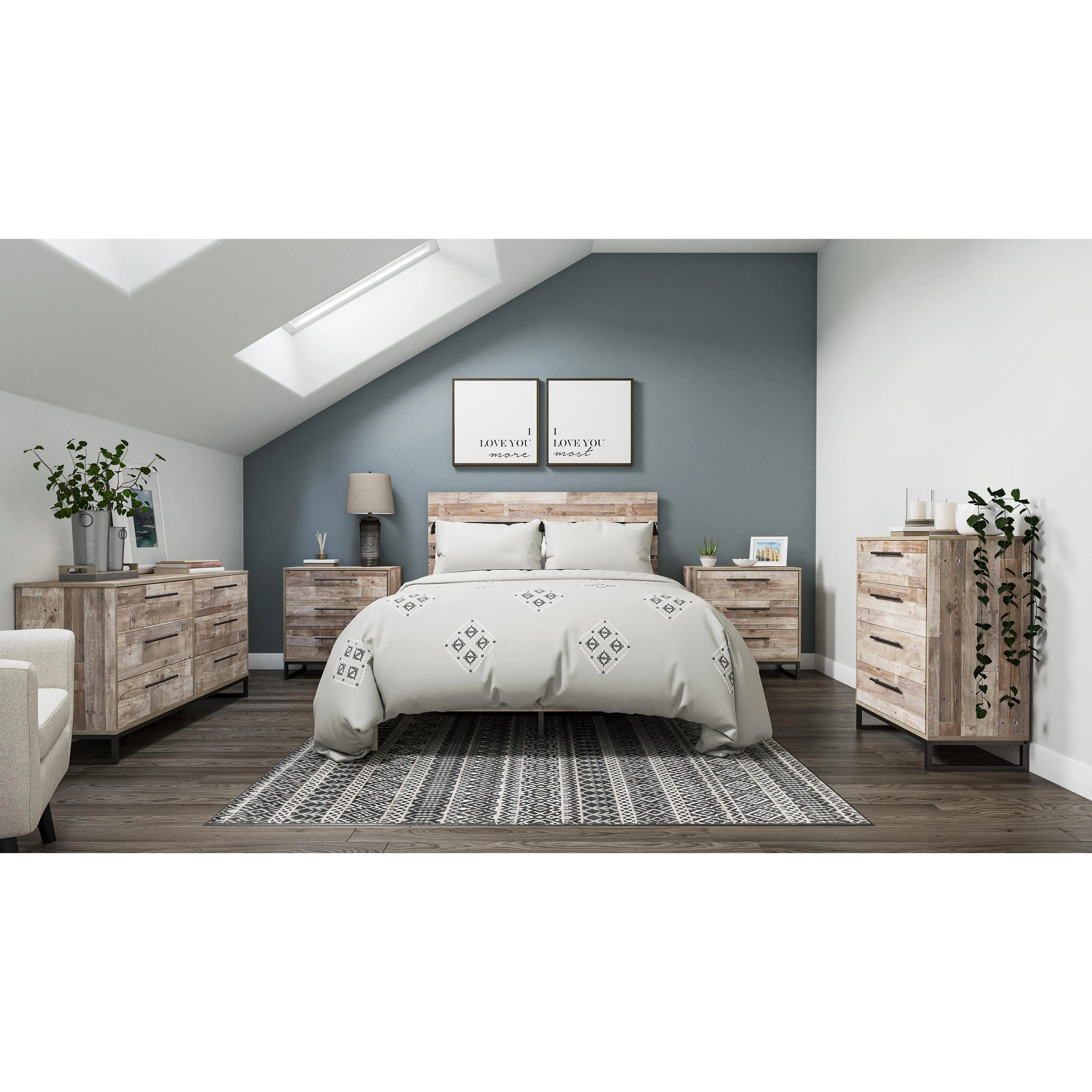 Signature Design by Ashley Neilsville Queen Panel Bed EB2320-157/EB2320-113