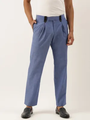 Stylish Blue Malai Cotton Trousers - MMP062