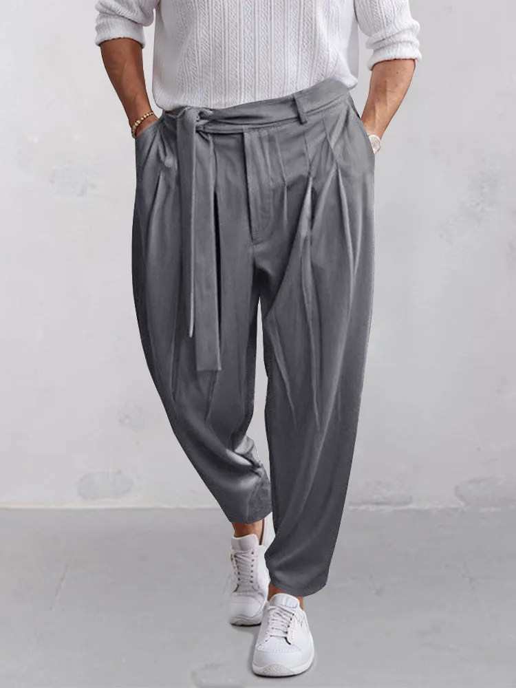 Stylish Harem Pants with Belt