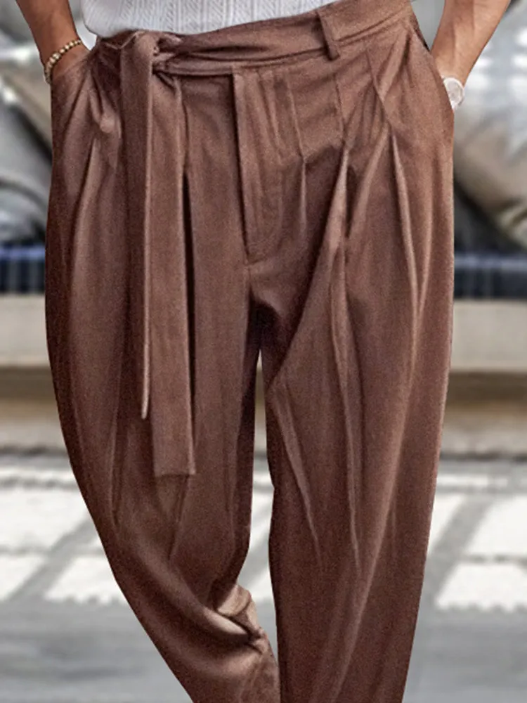 Stylish Harem Pants with Belt