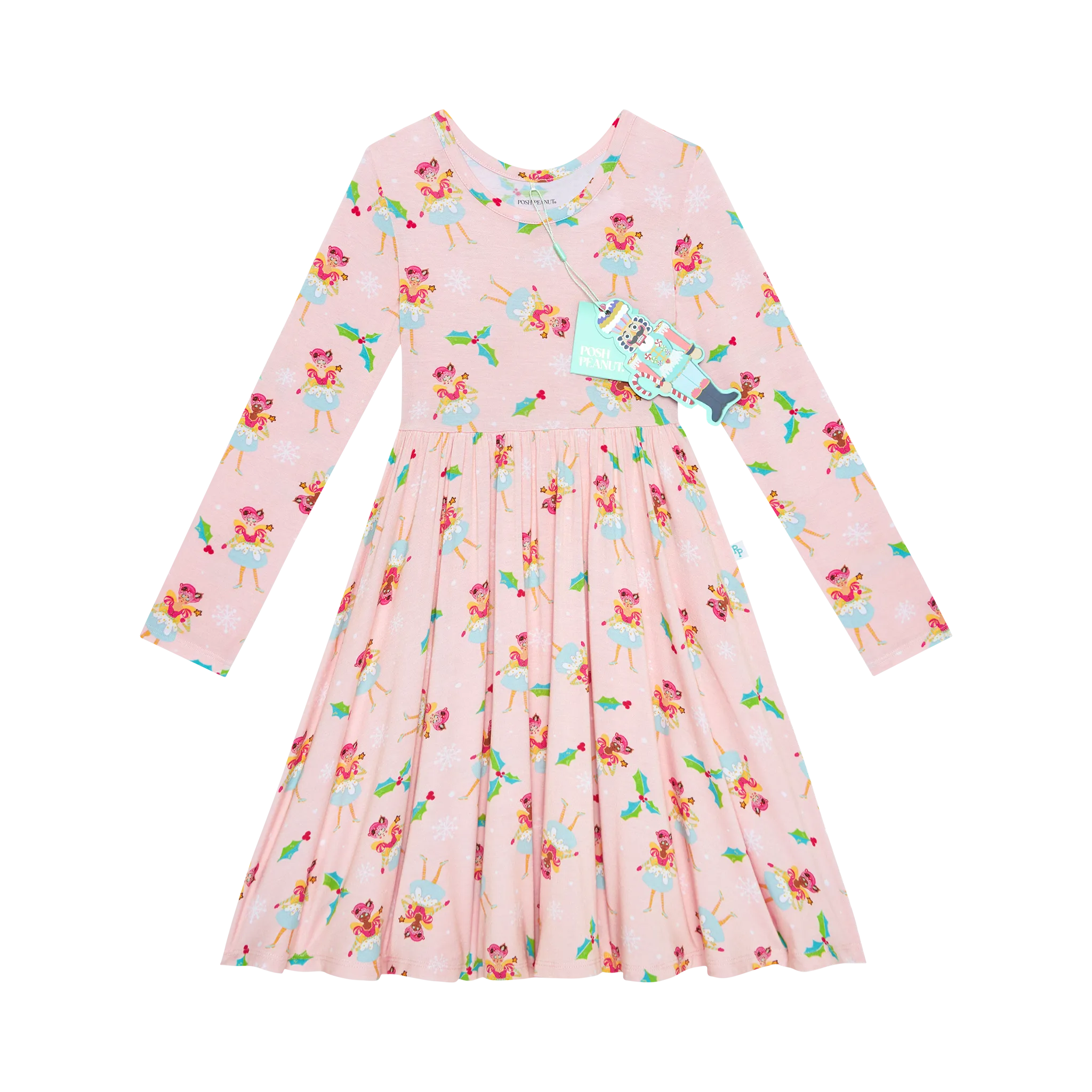 Sugarplum Pixie Long Sleeve Twirl Dress