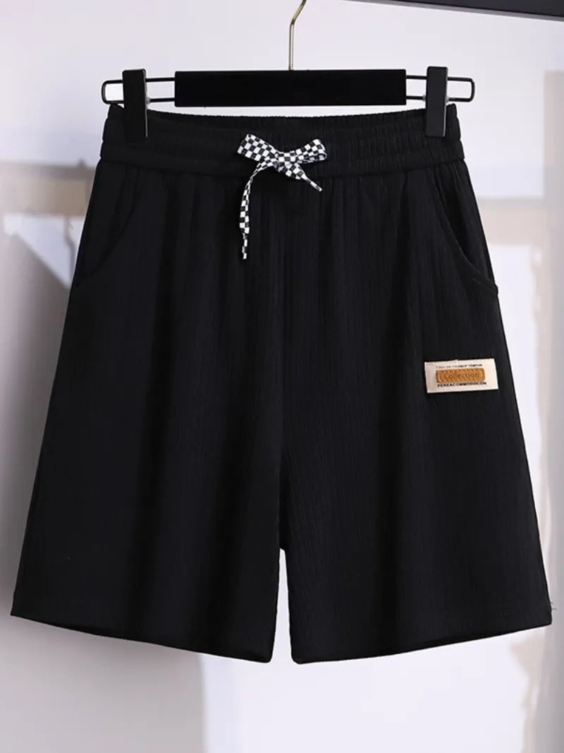 summer high waist loose stylish short trouser pants